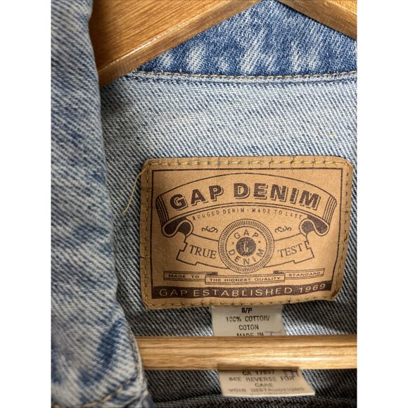 Vintage Gap Denim Kids Jean Jacket Girls Size Small 10-12 - Picture 4 of 7